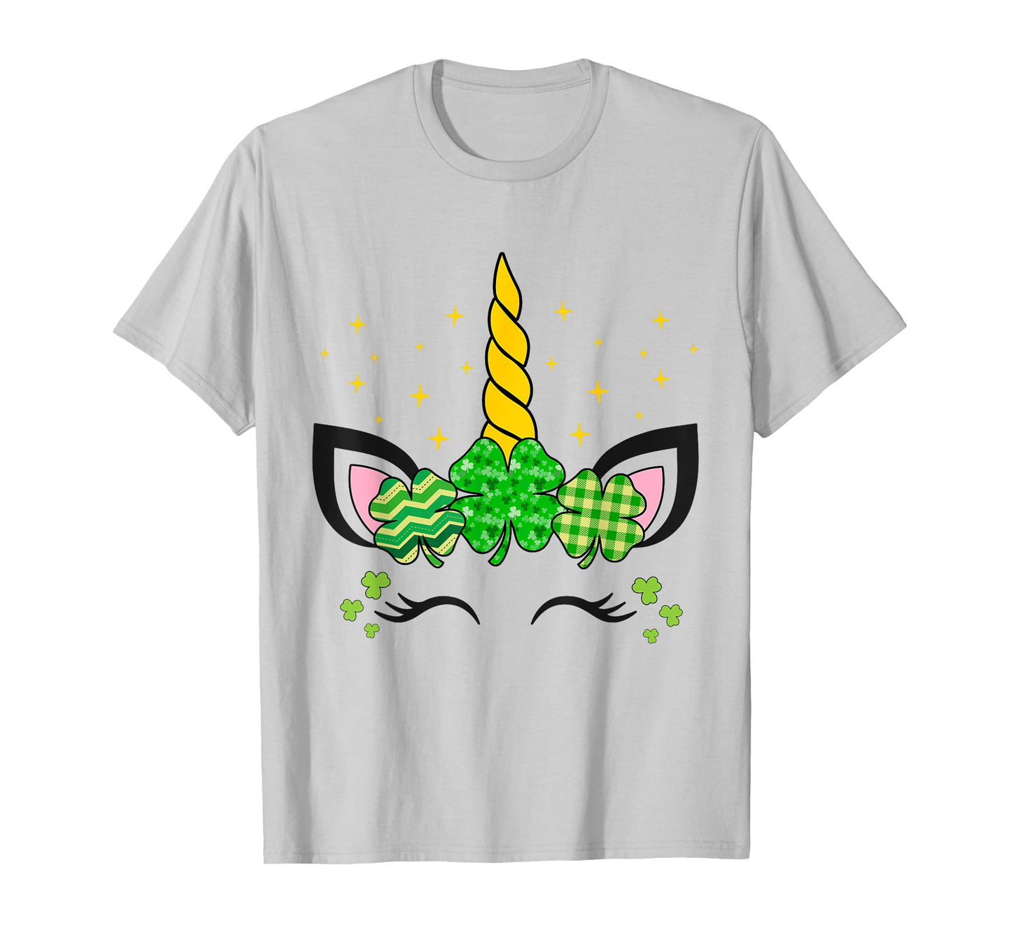 Cute Unicorn Shamrock St Patricks Day Girls Kids Lepricorn T-Shirt