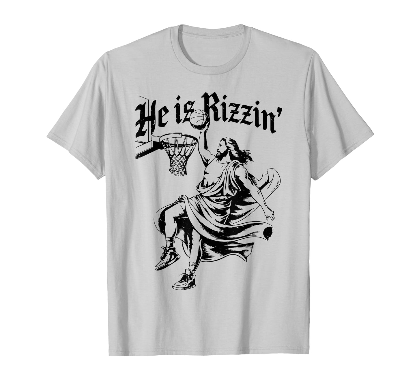 He Is Rizzin Jesus Basketball Youth toddler Christian Easter T-Shirt