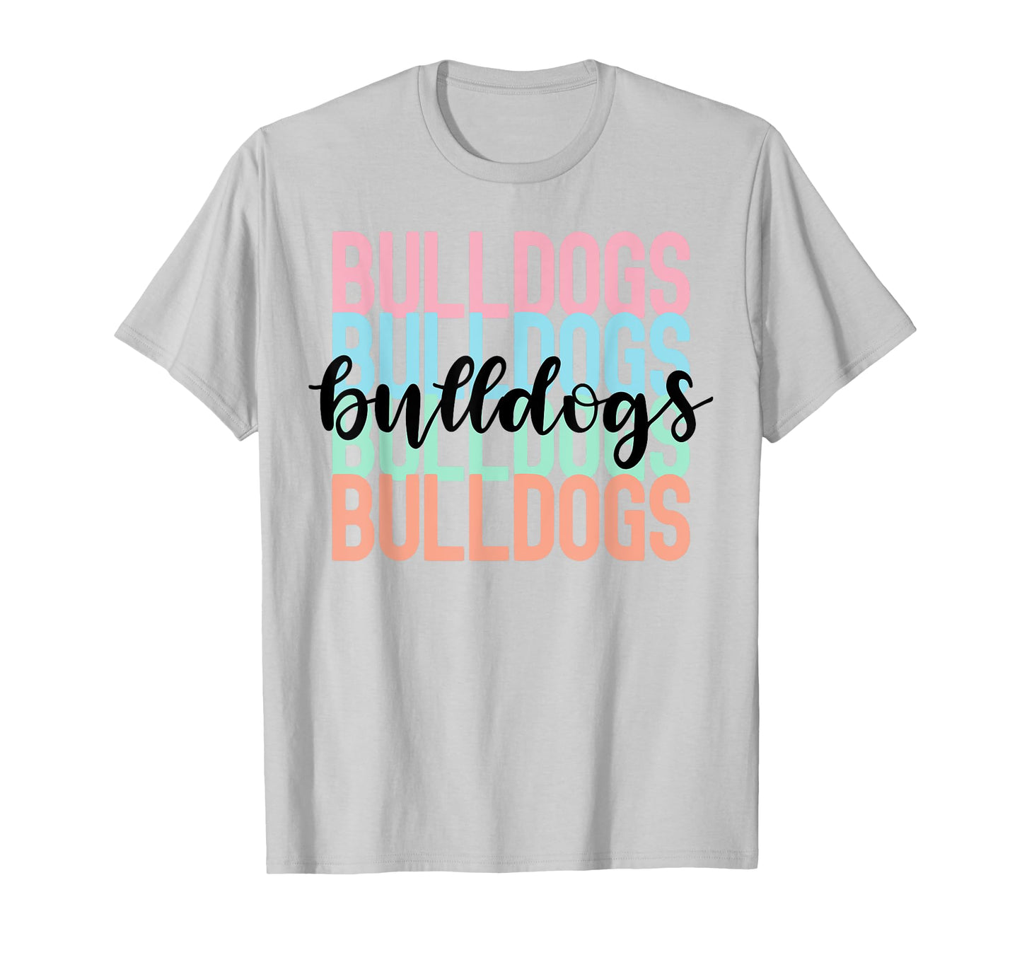 Bulldogs Team Mascot School Spirit Game Night T-Shirt