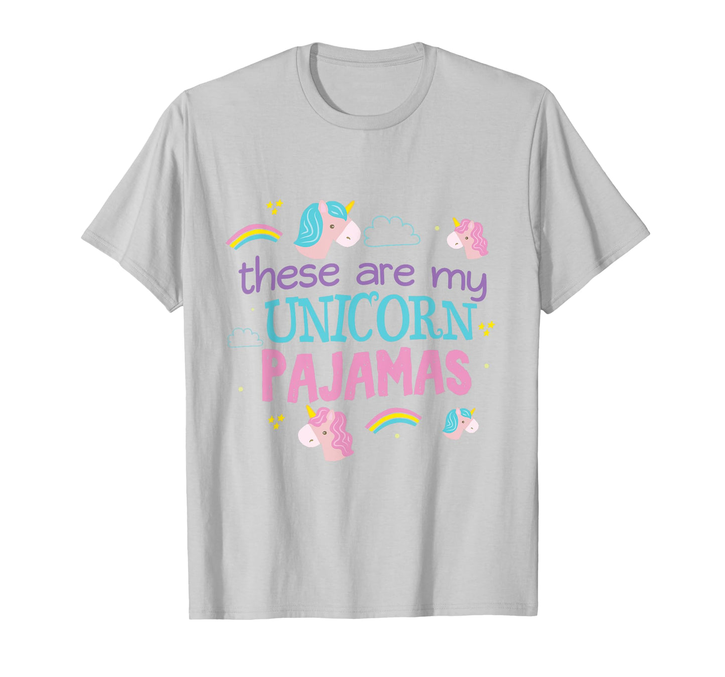 My Unicorn Pajamas Funny Shirt PJ Top Sleep Over Teens T-Shirt