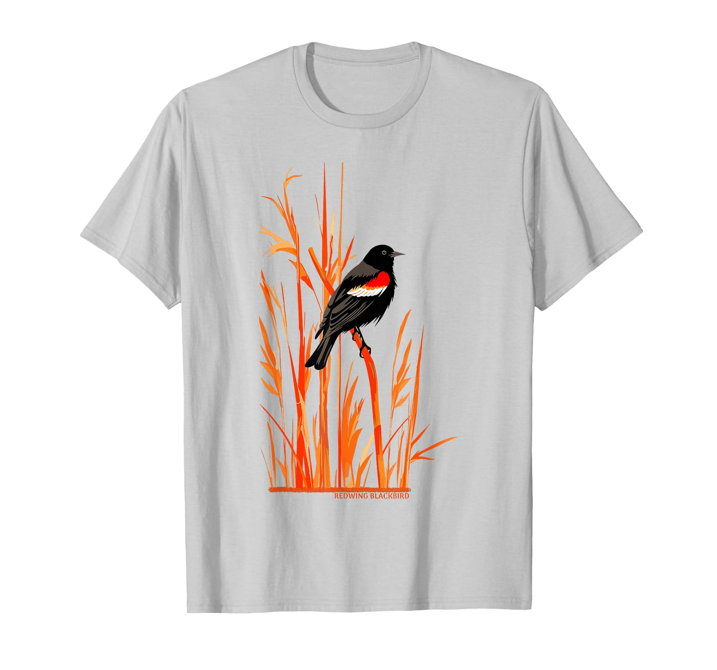 Redwing Blackbird Wetland Birder Birdwatching Birding Design T-Shirt