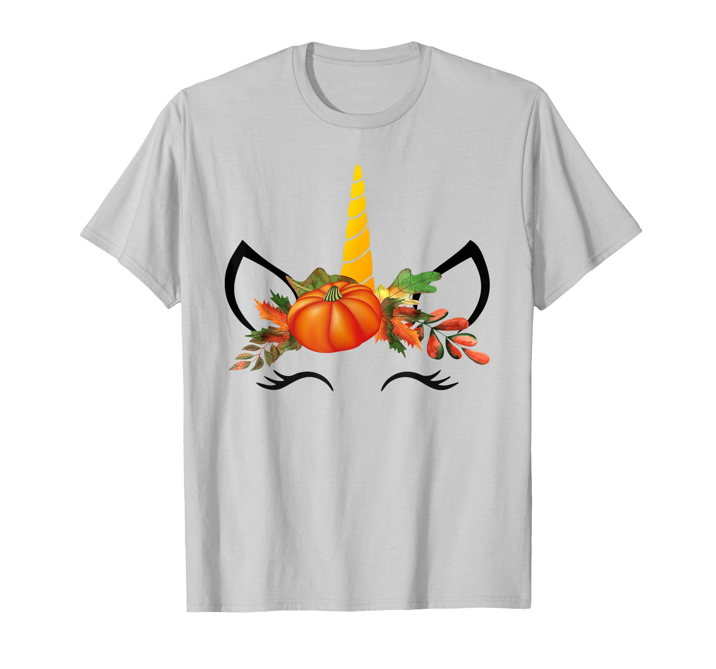 Cute Unicorn Pumpkin Shirts for Kids Halloween Thanksgiving T-Shirt