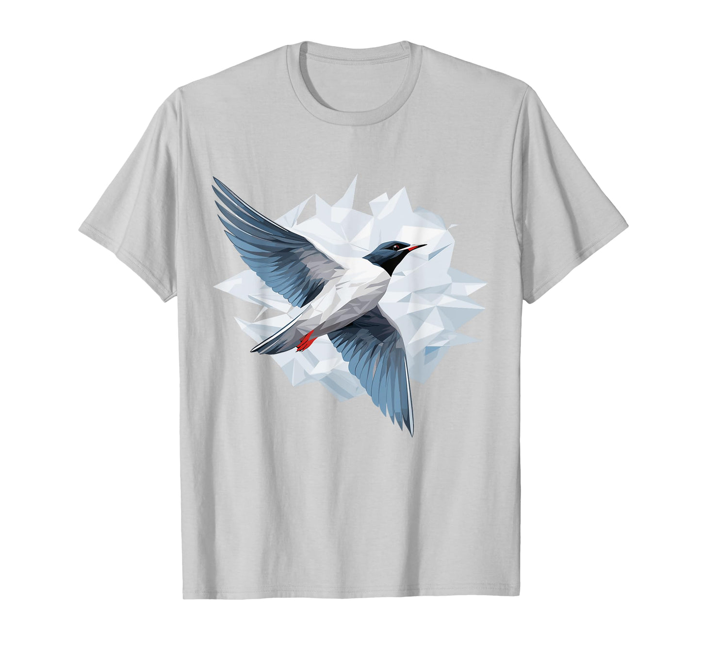 Arctic Tern Bird Geometric Patten Art, Cute Arctic Tern Love T-Shirt