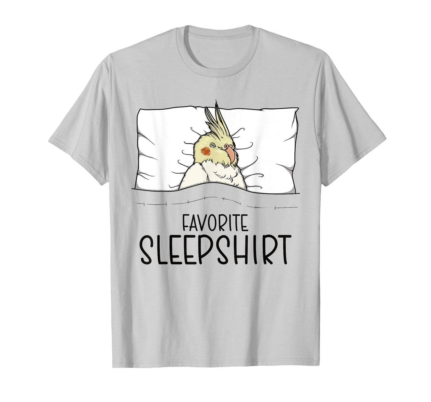 Favorite Sleepshirt Cockatiel, Napping Bird Pajama T-Shirt