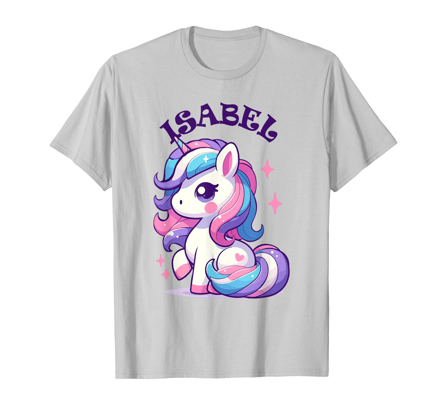 Isabel Cute Unicorn Design for Girls Name Isabel T-Shirt
