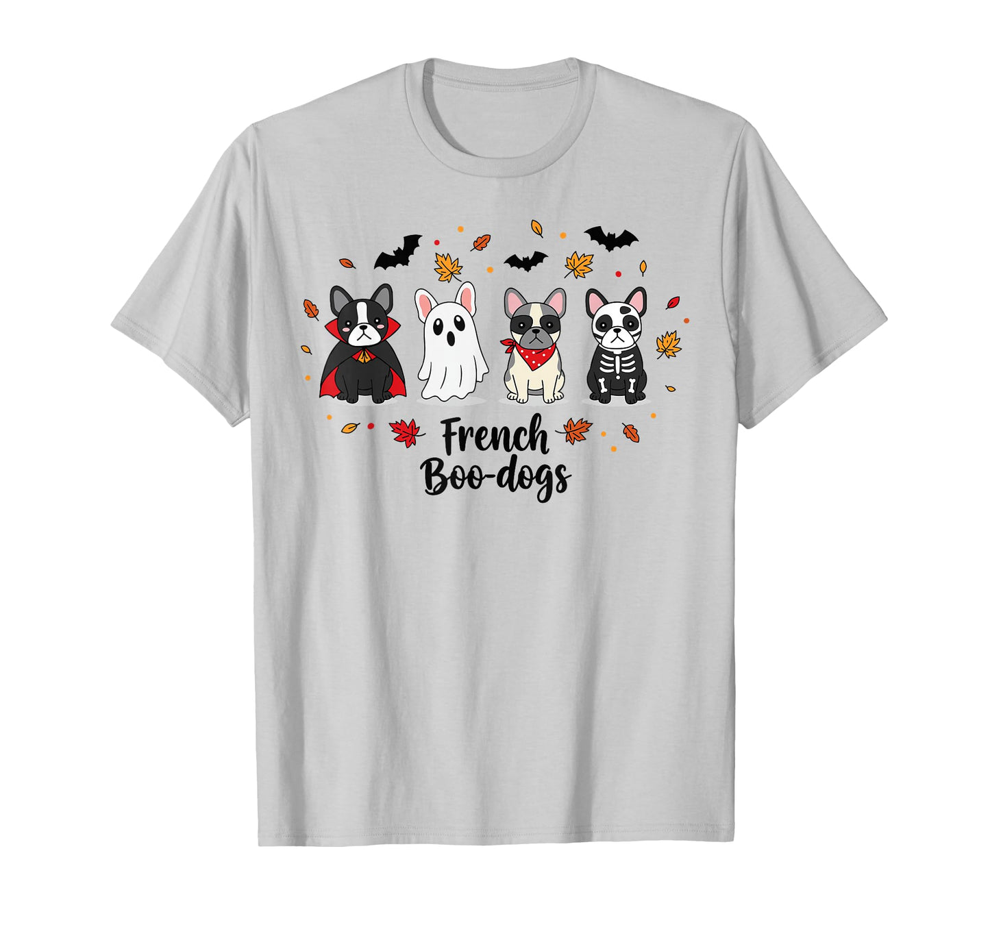French Boo-Dog Halloween Ghost French Bulldog Fall Autumn T-Shirt