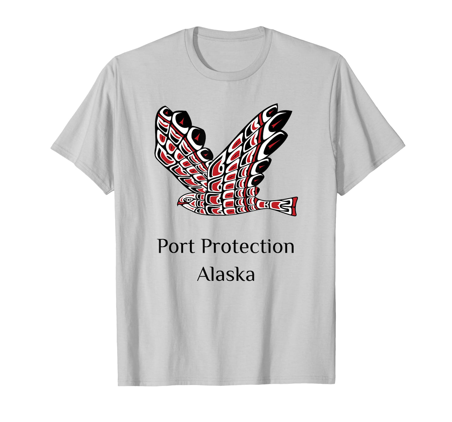 Alaska Port Protection Red Tail Hawk Native American Indian T-Shirt