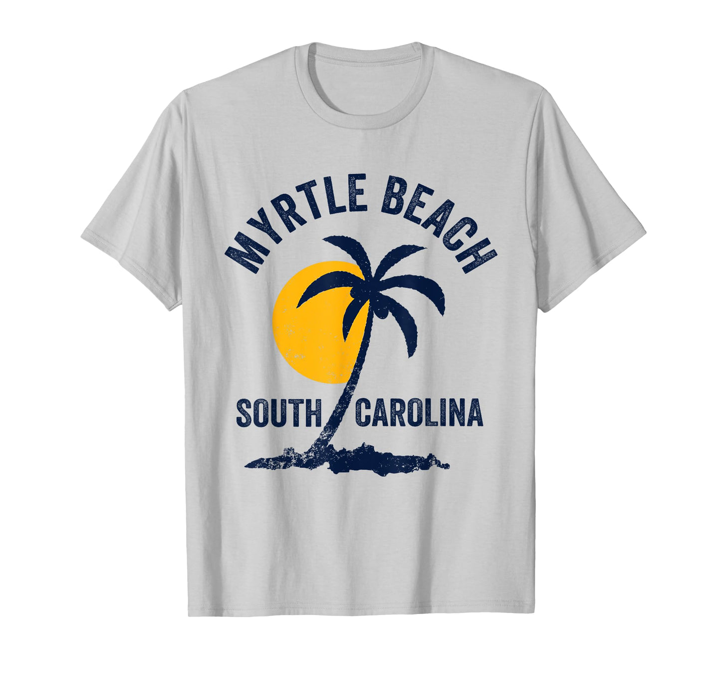 Family Vacation Retro Sunset South Carolina Myrtle Beach T-Shirt