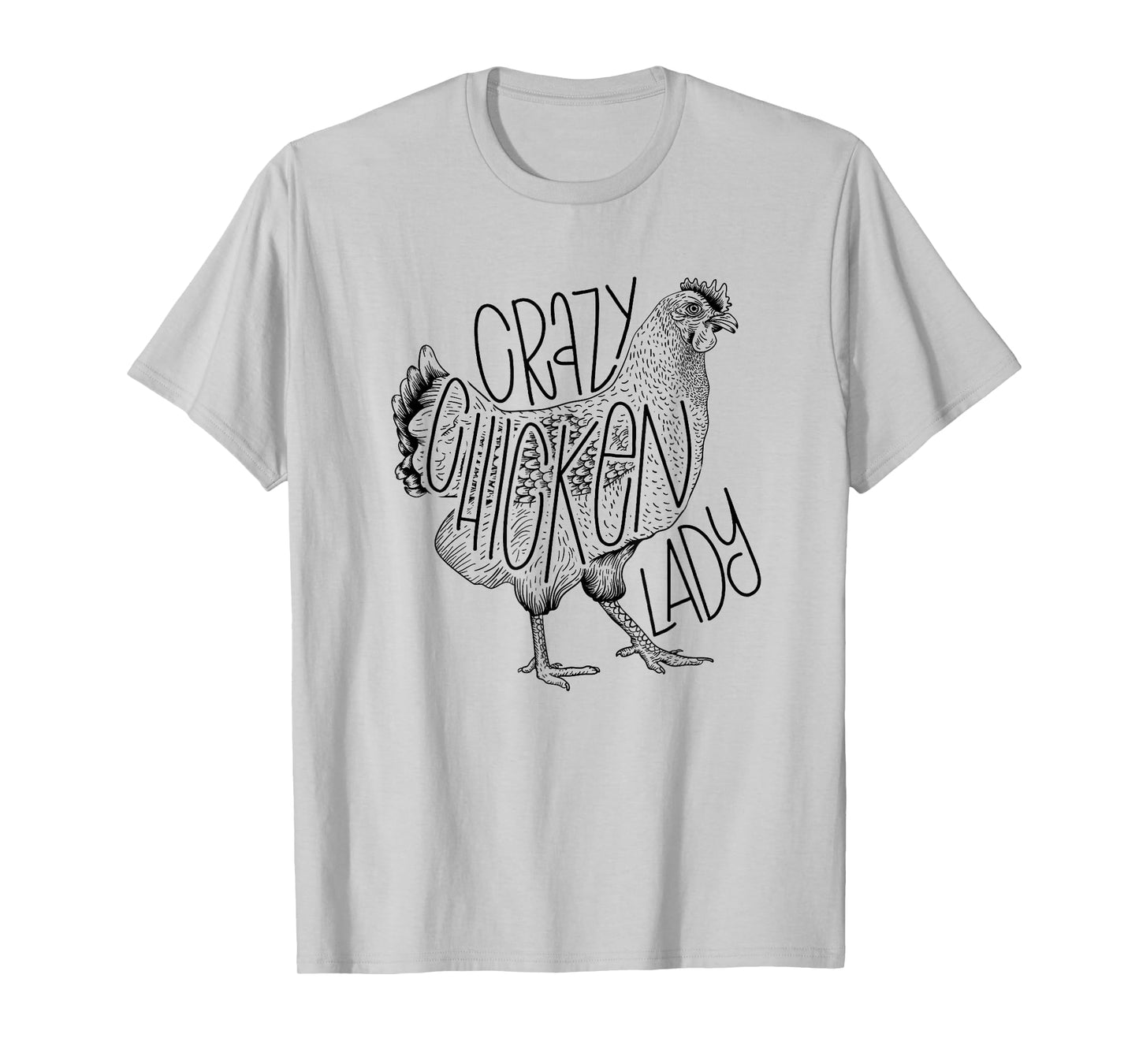 Crazy chicken lady funny Farm Lady T-Shirt