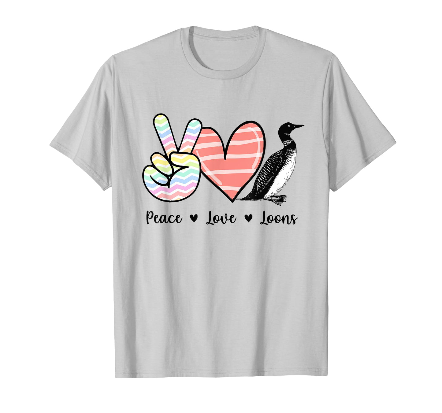 Peace love loons Loon bird T-Shirt