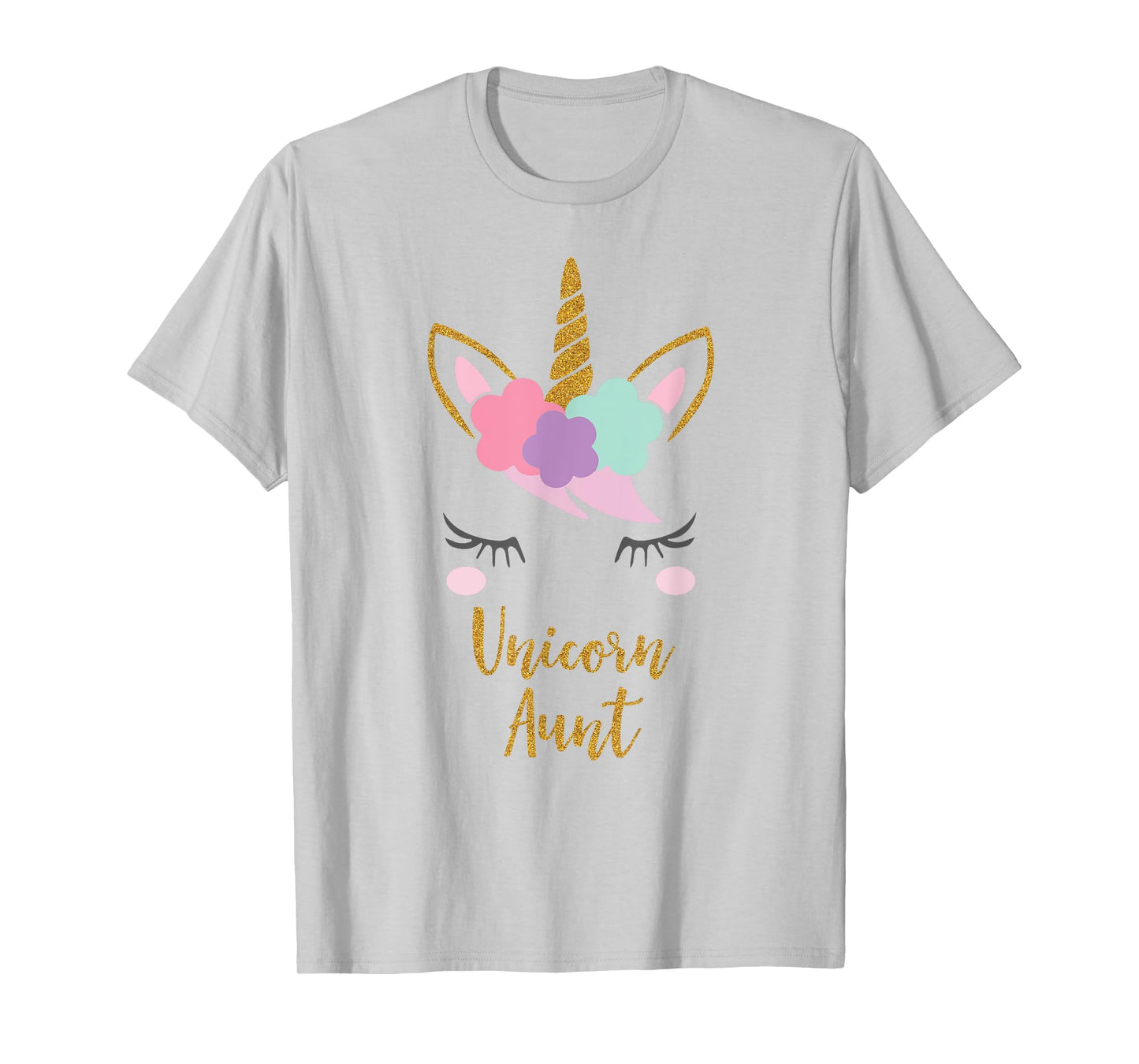 Unicorn Aunt Shirt, Aunt of the Birthday Girl Gift T-Shirt