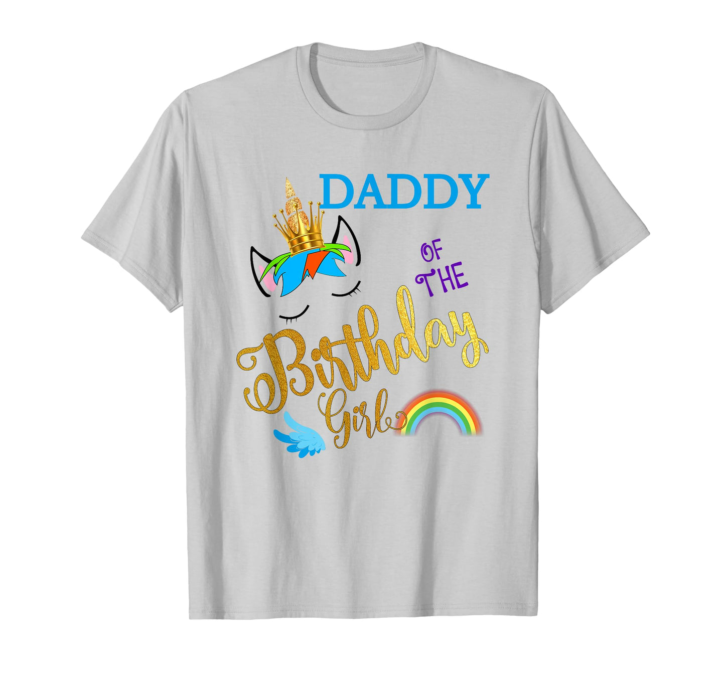 Daddy of The Birthday for Girl Father Unicorn First Birthday T-Shirt