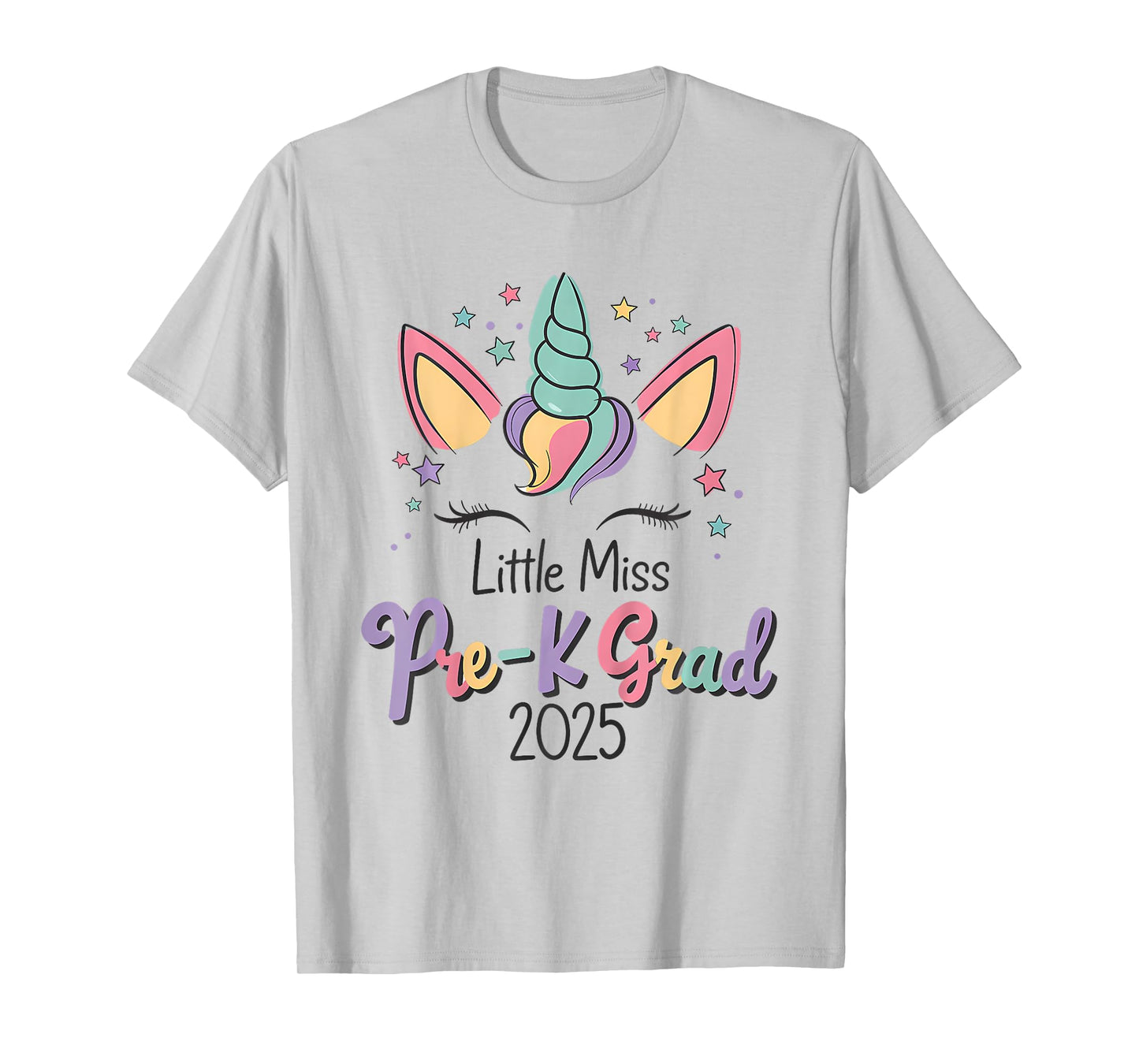 Little Miss Pre-K Grad Preschool Prek Graduation 2025 T-Shirt