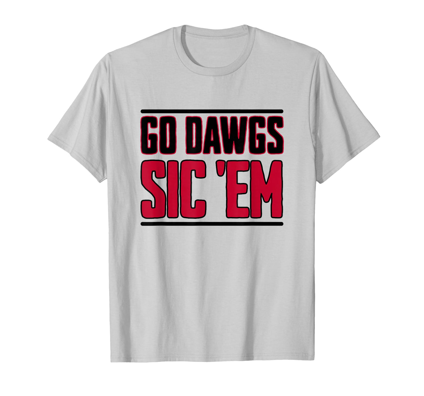 Bulldog Team Mascot School Spirit Go Dawgs Sic Em T-Shirt