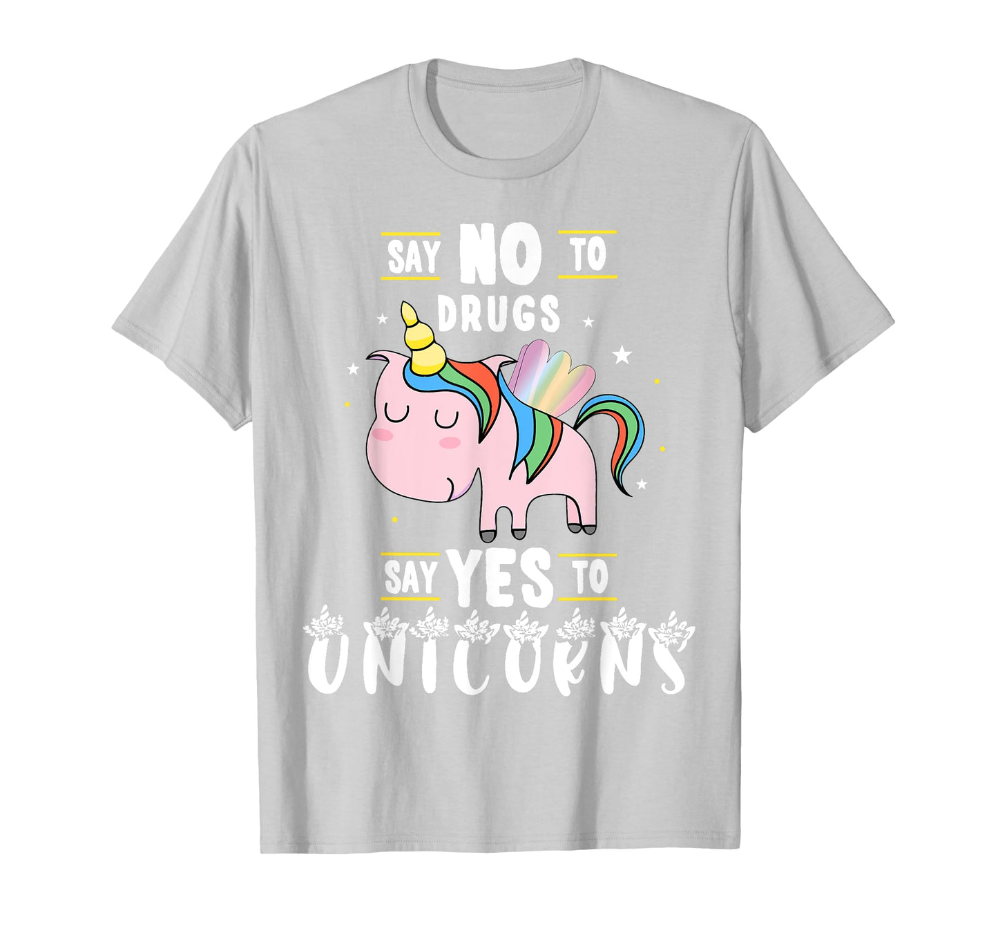 Red Ribbon Week Say No To Drugs Say Yes to Unicorns Gift T-Shirt