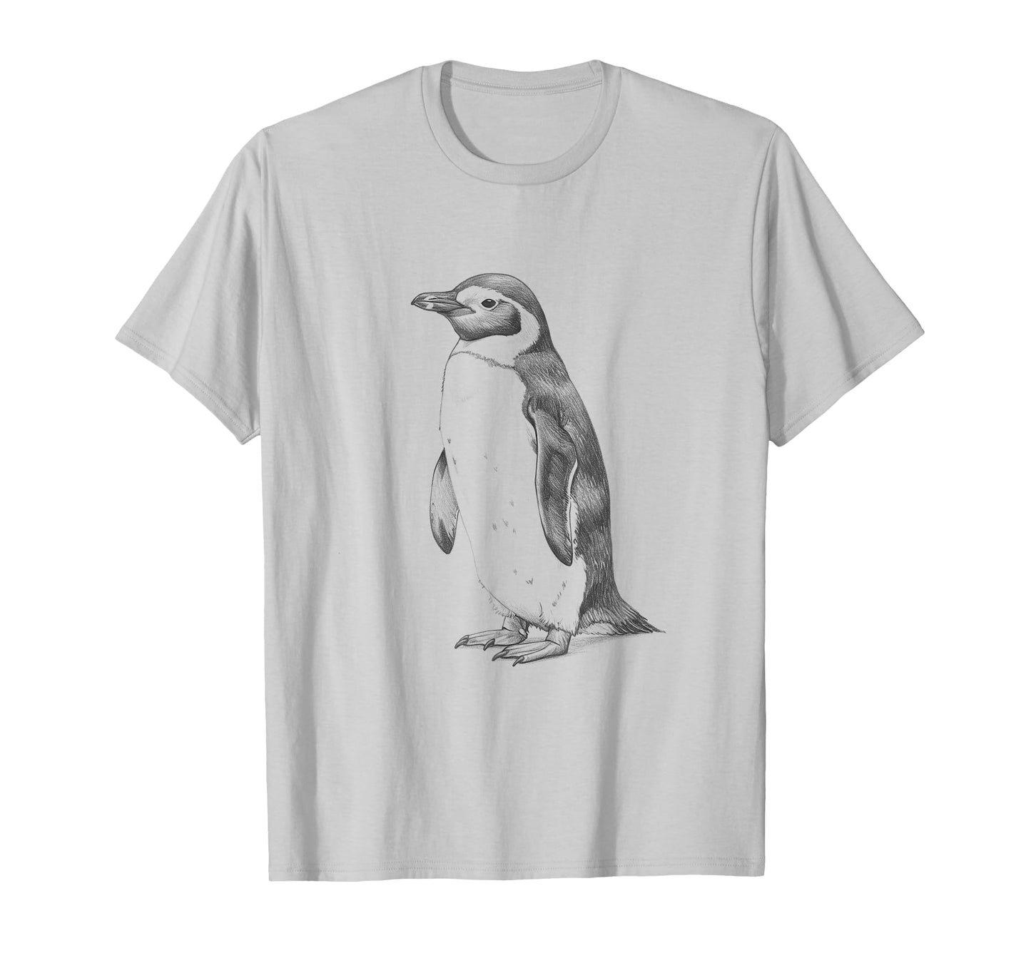 Vintage Penguin Drawing Art Design T-Shirt