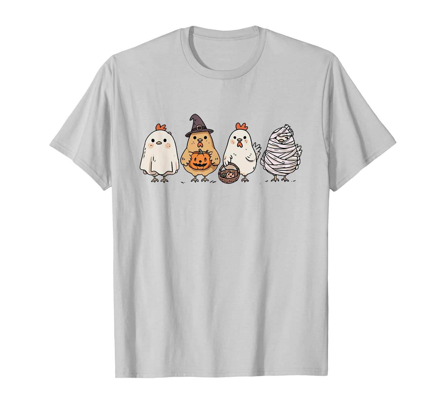 Funny Halloween Ghost Spooky Chickens Ghost Chicken Sweater T-Shirt