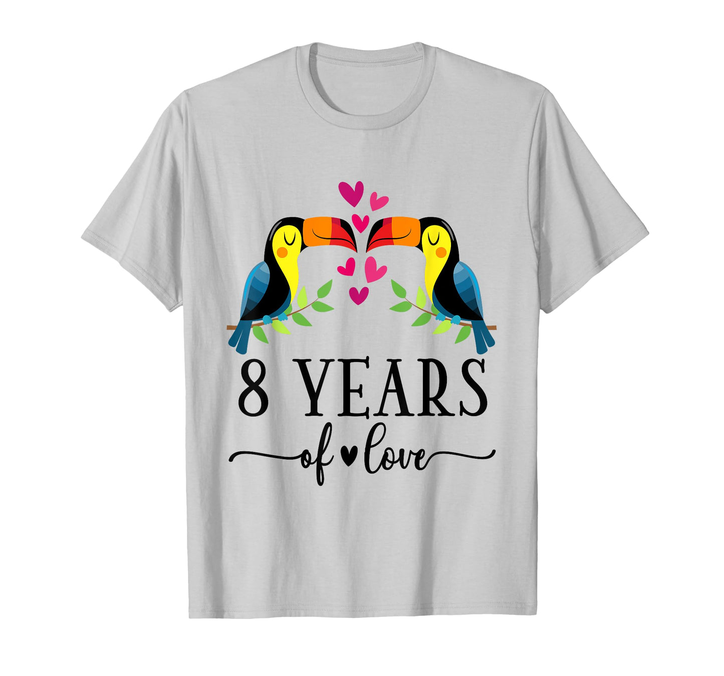 8th Anniversary Couples 8 Years Together T-Shirt