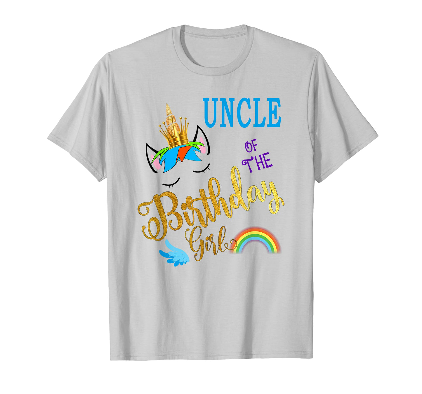 Uncle of The Birthday for Girl Uncle Unicorn First Birthday T-Shirt