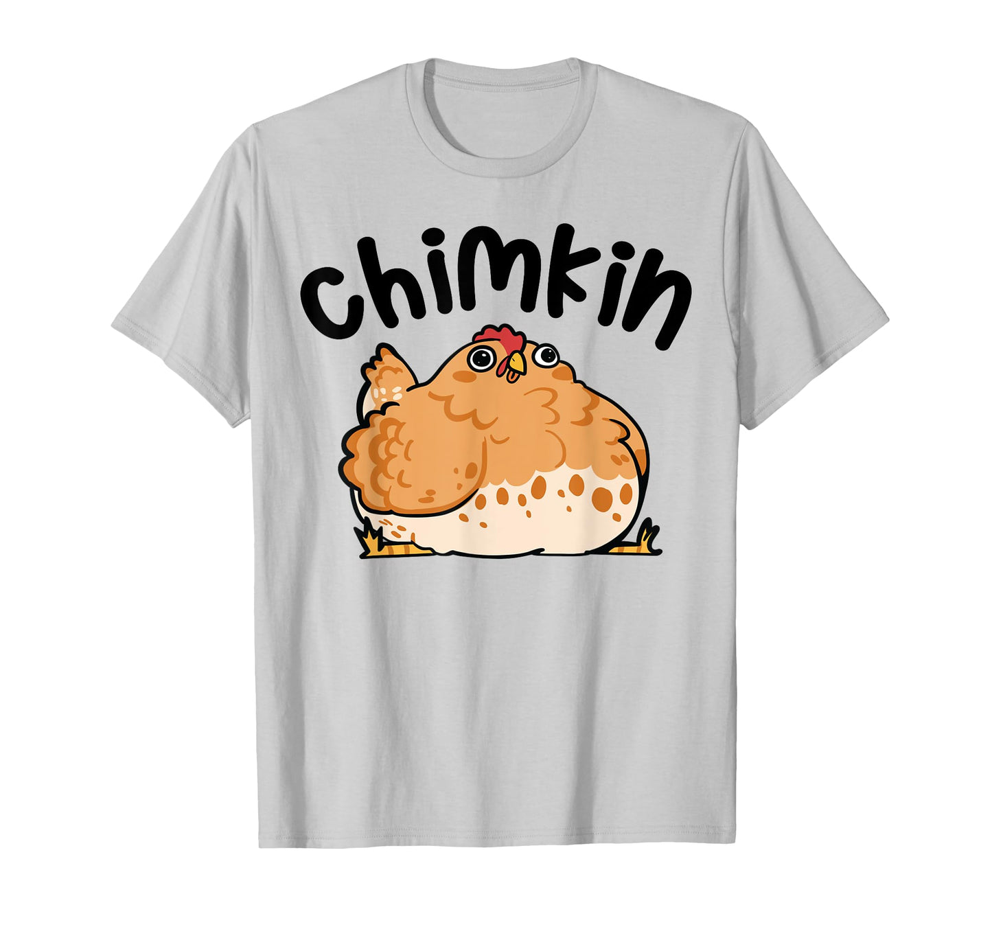 Kathleen Jane Designs Chimkin Funny Derpy Chicken Silly Chunky Unisex T-Shirt