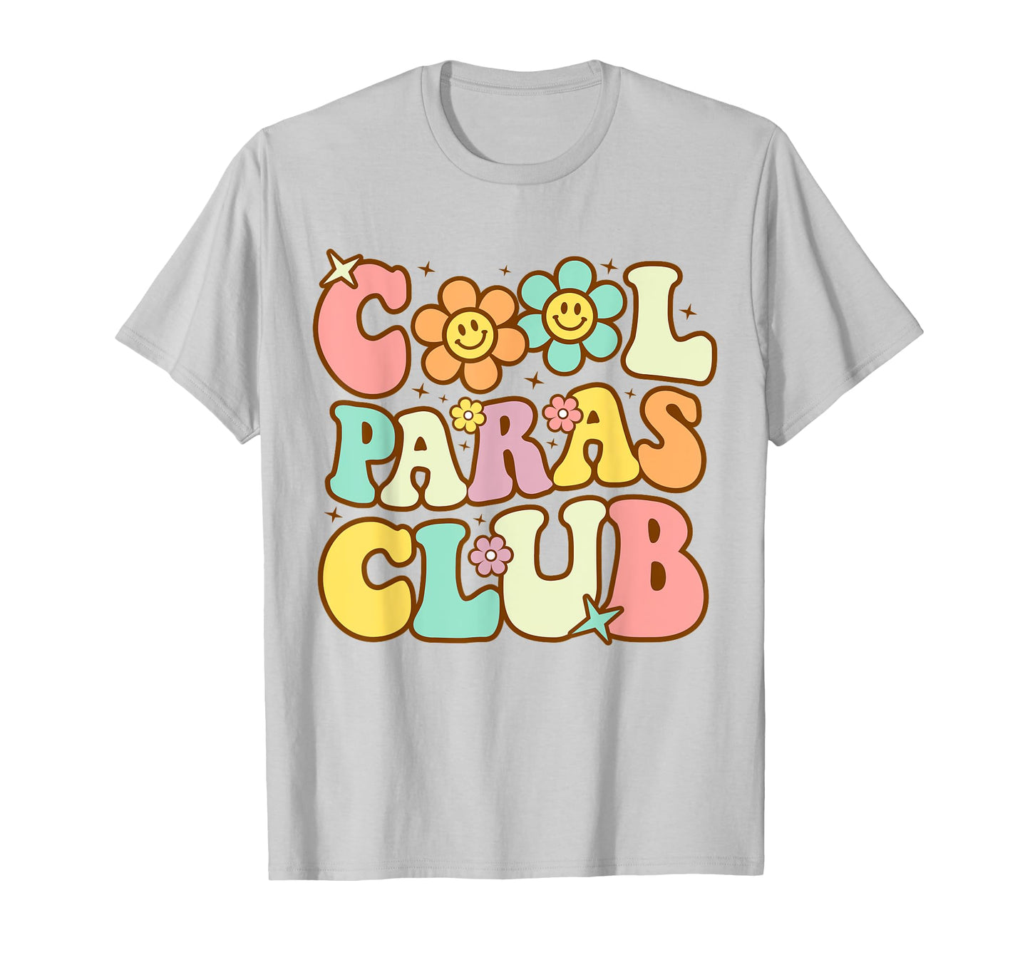 Cool Paras Club Paraprofessional Paraeducator Back To School T-Shirt