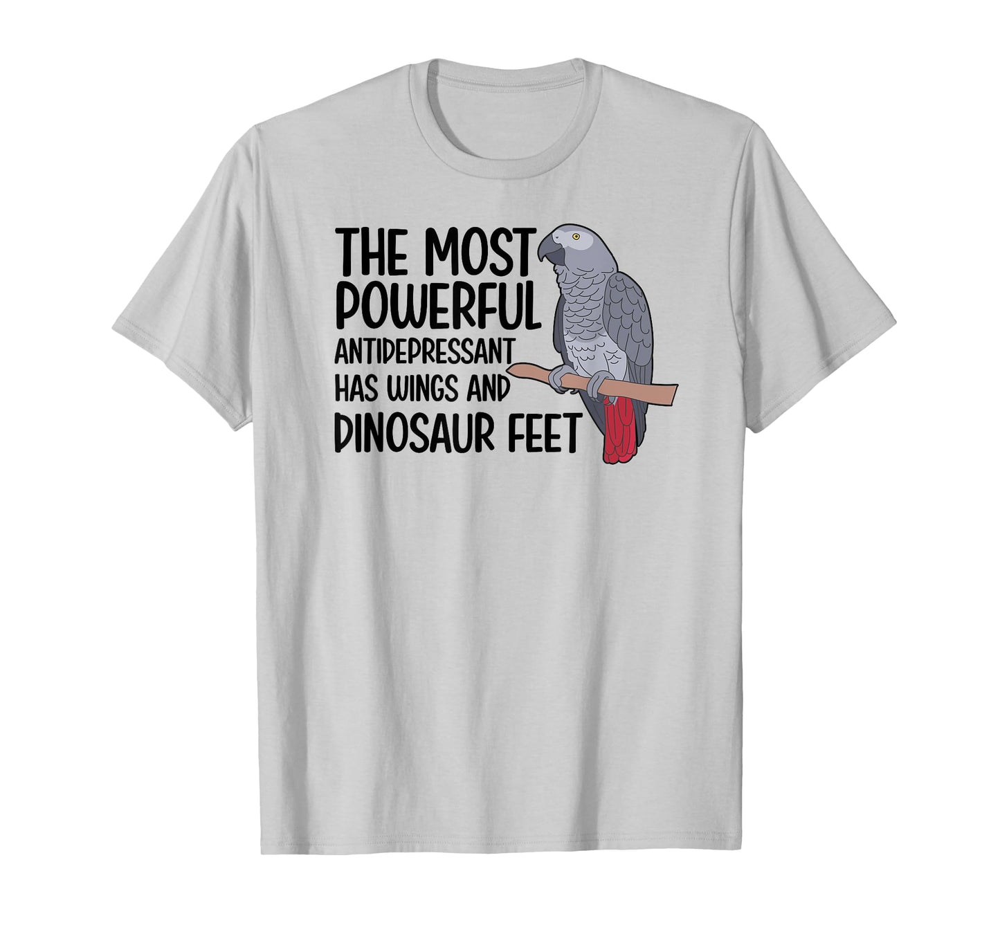 Dinousar Feet African Grey Owner African Grey Parrot Lover T-Shirt
