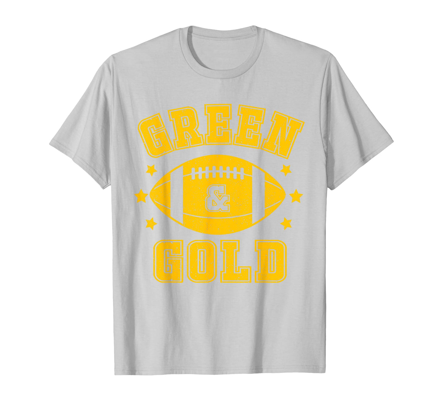 On Gameday Football We Wear Green And Gold School Spirit T-Shirt