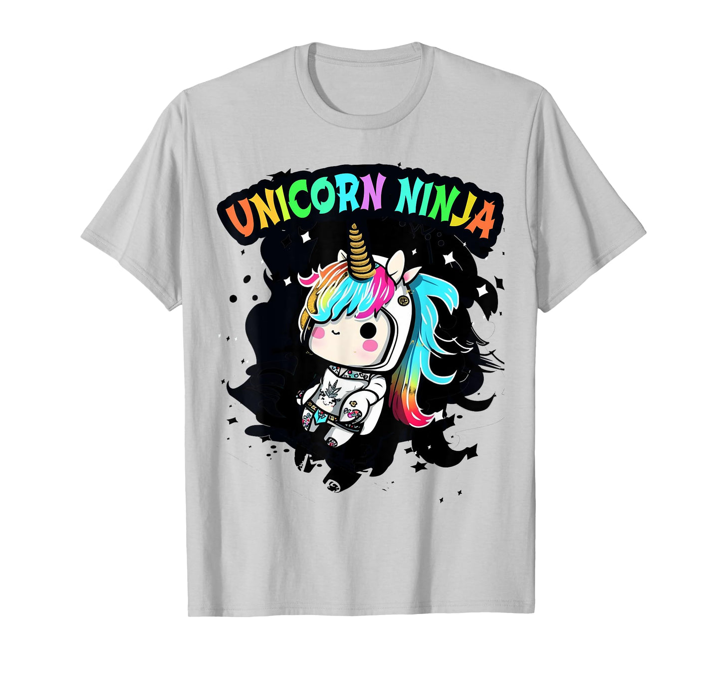 Pink UNICORN NINJA Girls Kids 4 5 6 7 8th Birthday Squad Mom T-Shirt