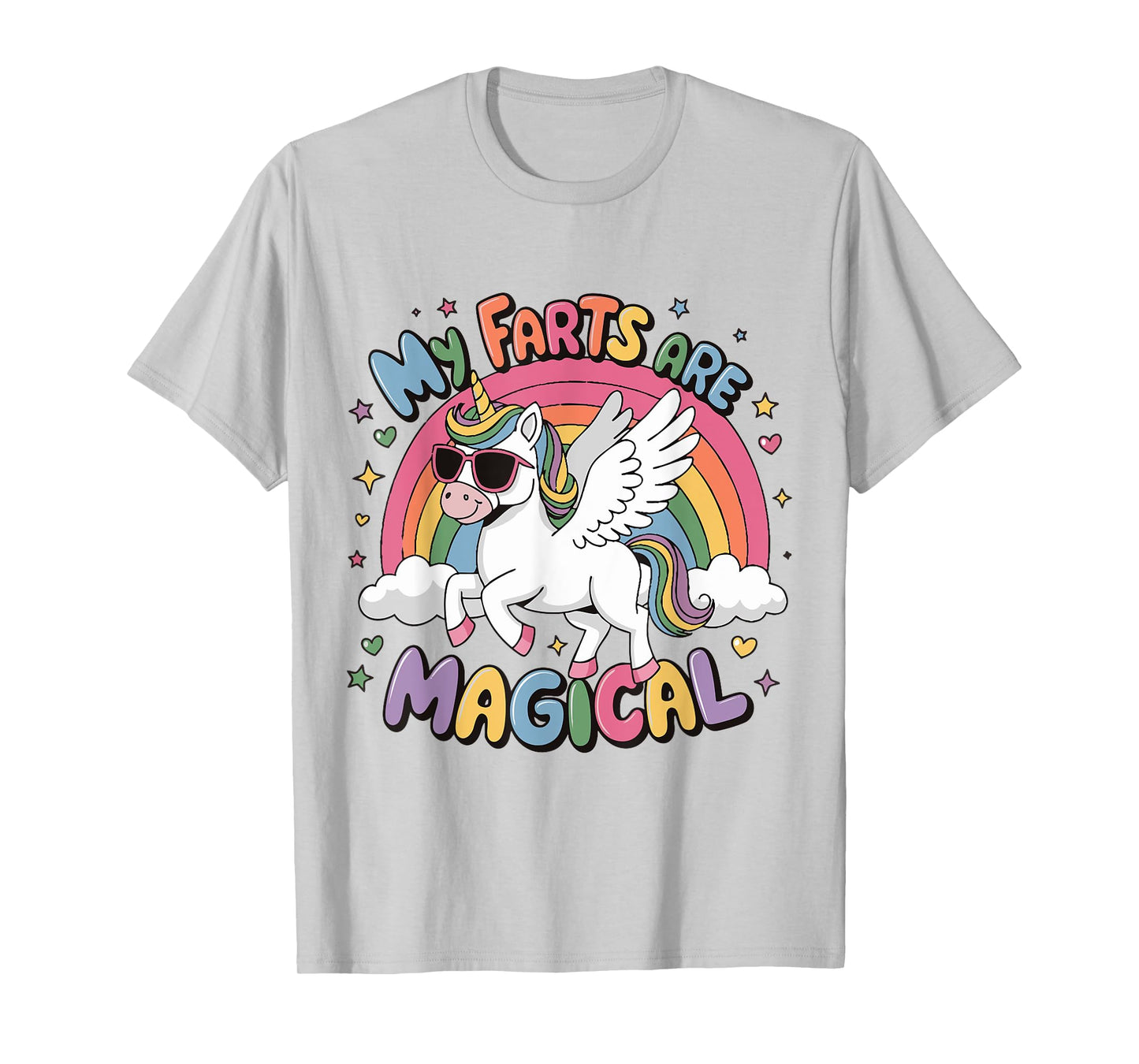 My Farts Are Magical Funny Unicorn Gag Rainbow Girl Boys T-Shirt