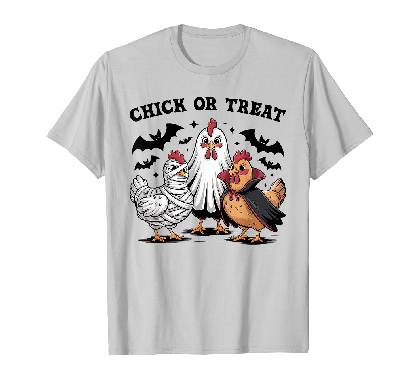 Chick Or Treat Halloween Witch Spooky Season Chicken Women T-Shirt