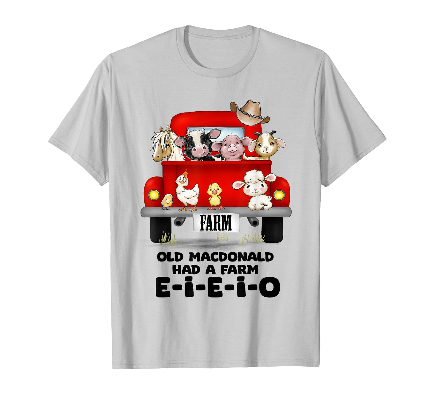 Toddler Kids Old MacDonald Had a Farm E-I-E-I-O Nursery Song T-Shirt