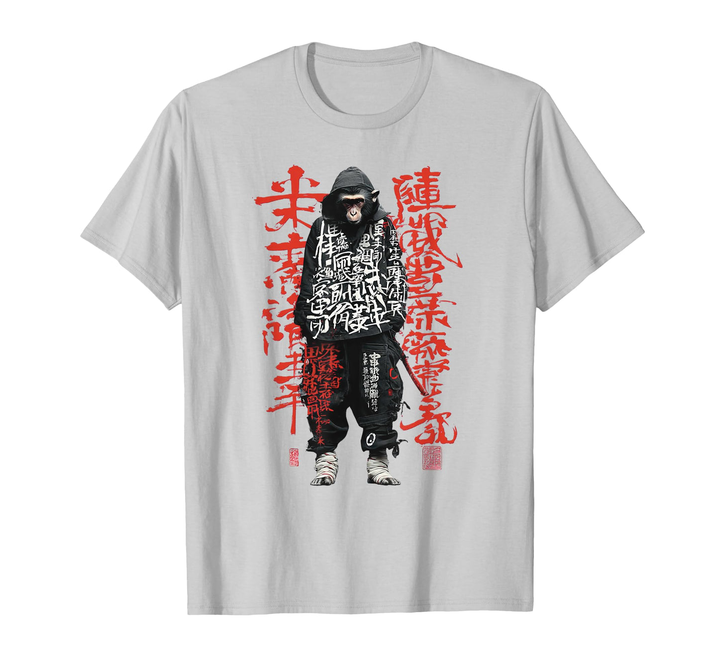 Graffiti Monkey Japanese Urban Streetwear T-Shirt