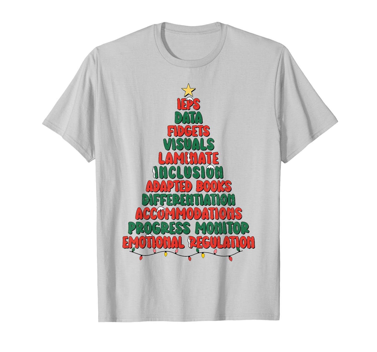 Special Ed Teacher Christmas Tree Sped Special Education T-Shirt