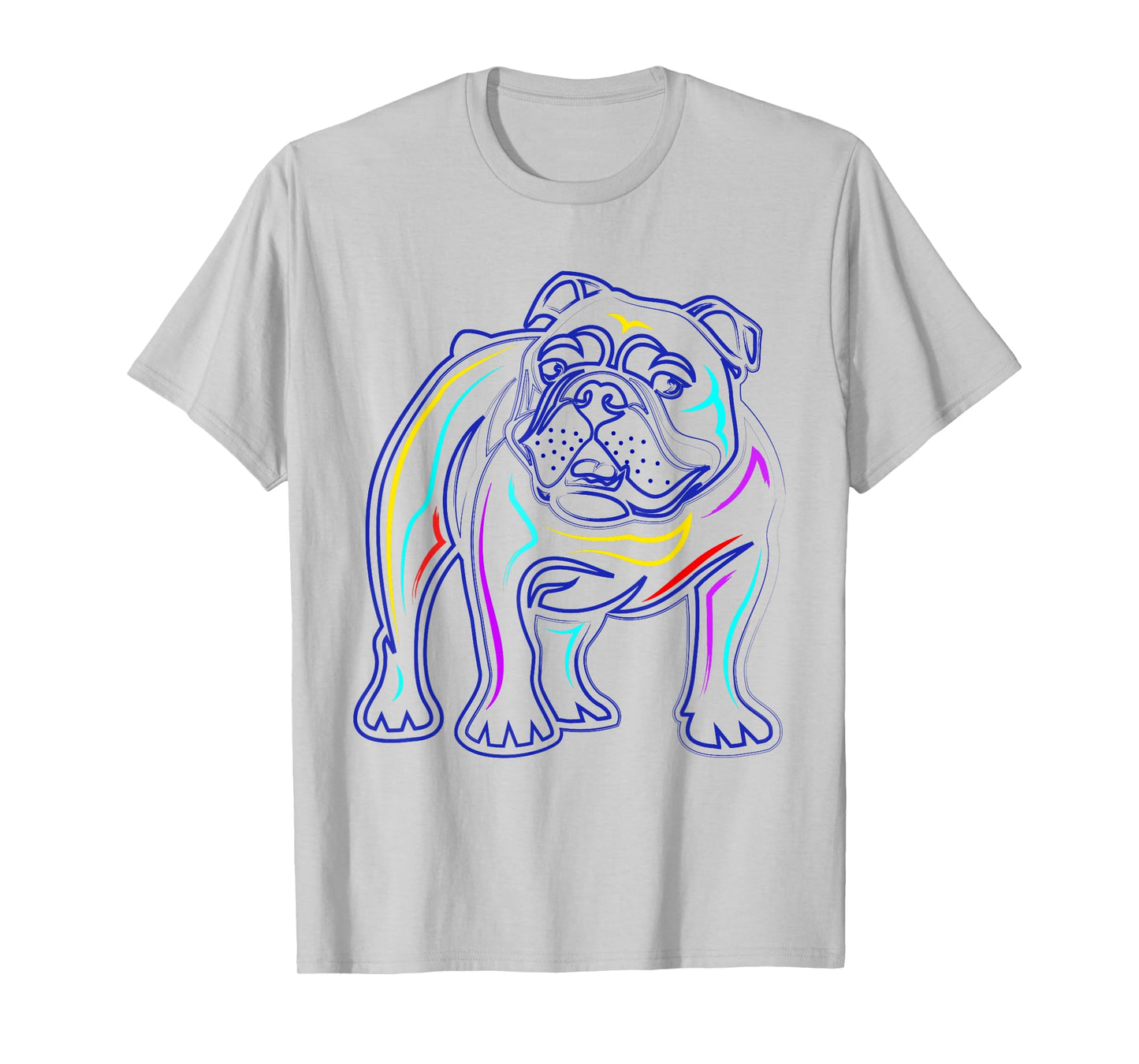 English Bulldog Lovers Shirts | Line Drawing Artsy Bulldog T-Shirt