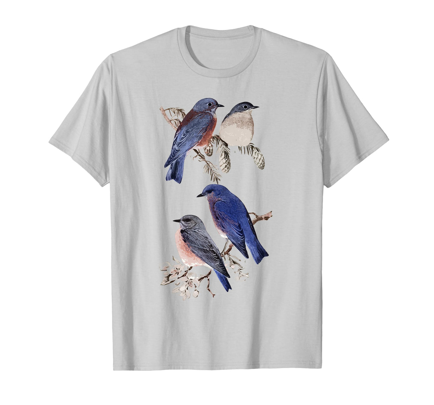 Patience Bluebird of Happiness Blue Bird Eastern Bluebird T-Shirt
