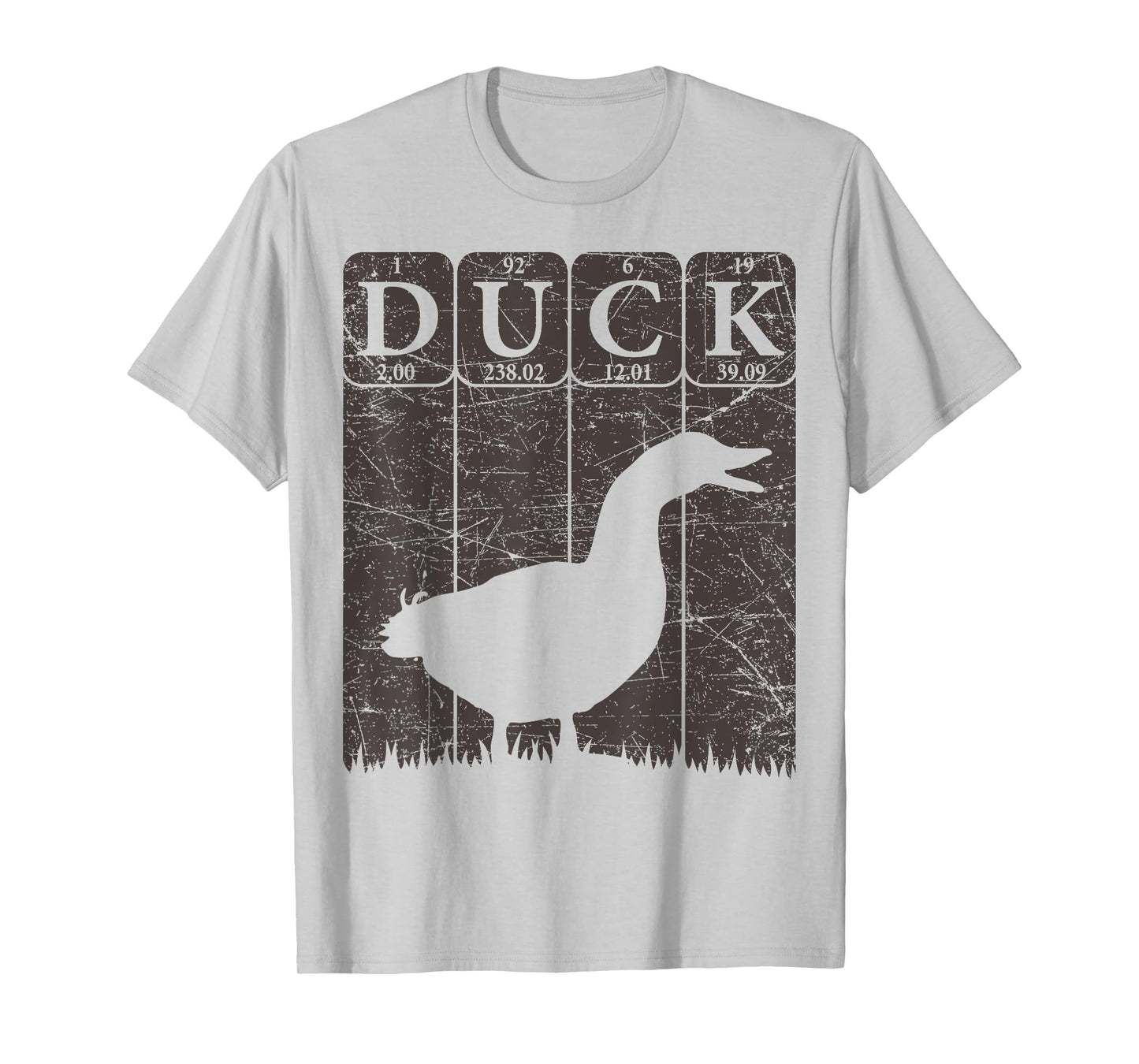 Duck Periodic Table Elements Duck Farmer Retro T-Shirt