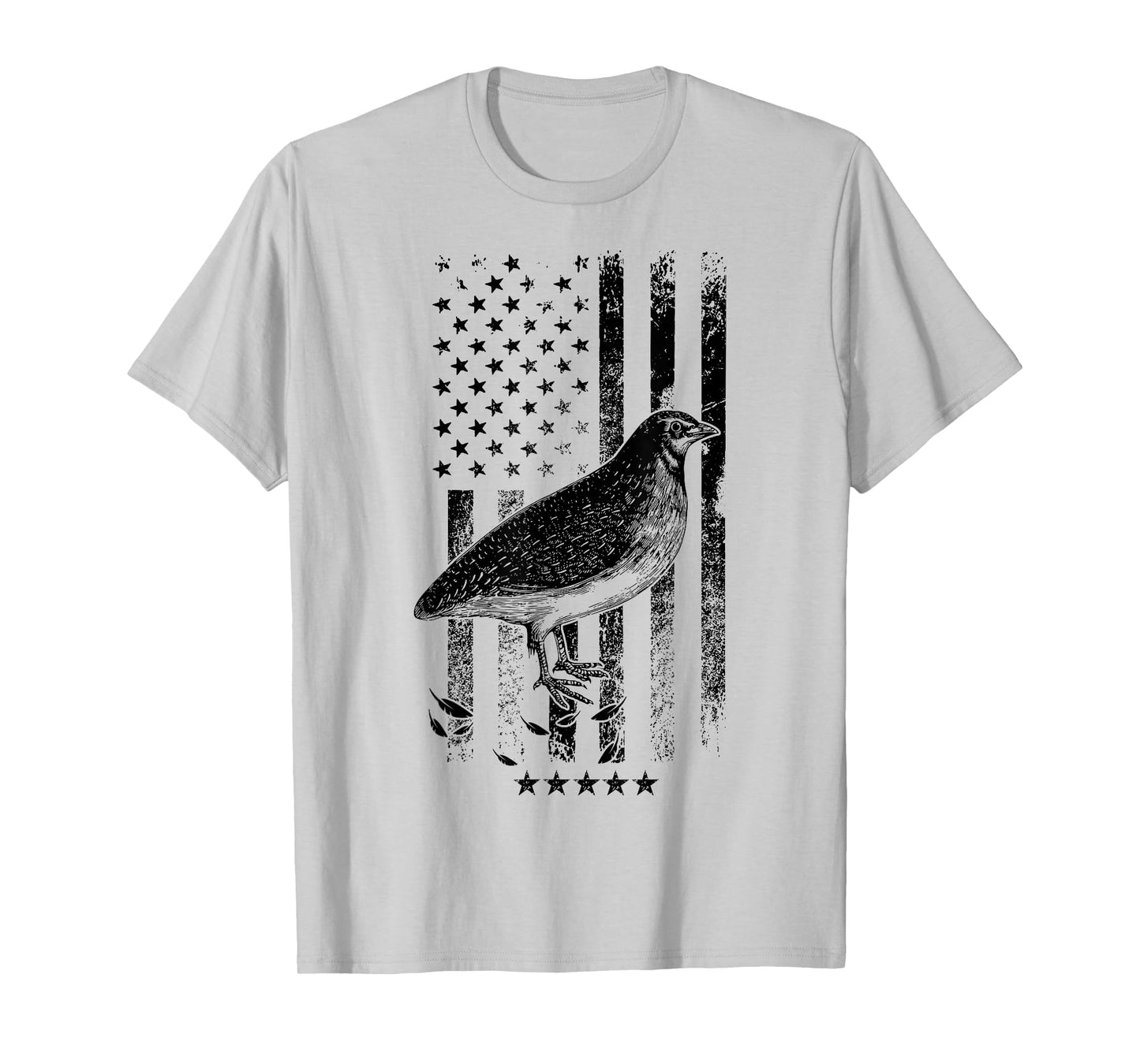 USA American Flag Hunters - Hunting Quail Bird T-Shirt