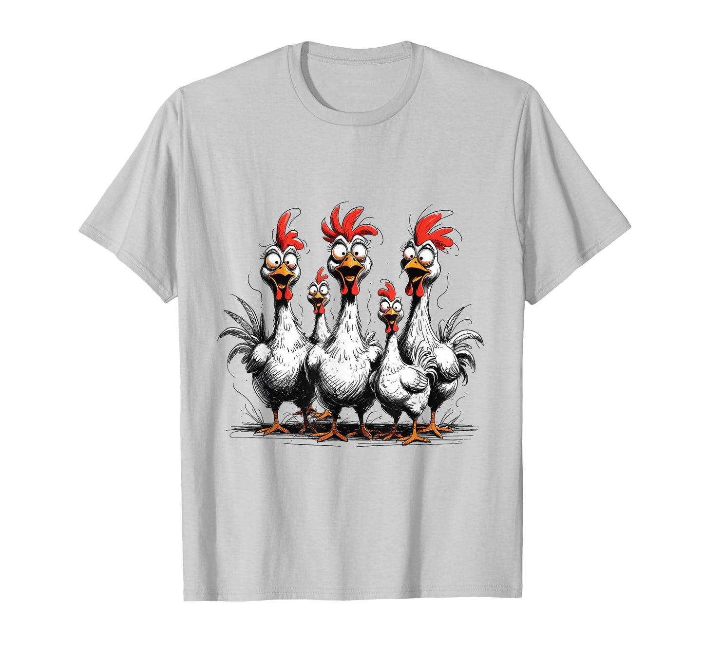 Crazy Chickens Tees- Funny Farm Animal Tee for Chicken Lover T-Shirt