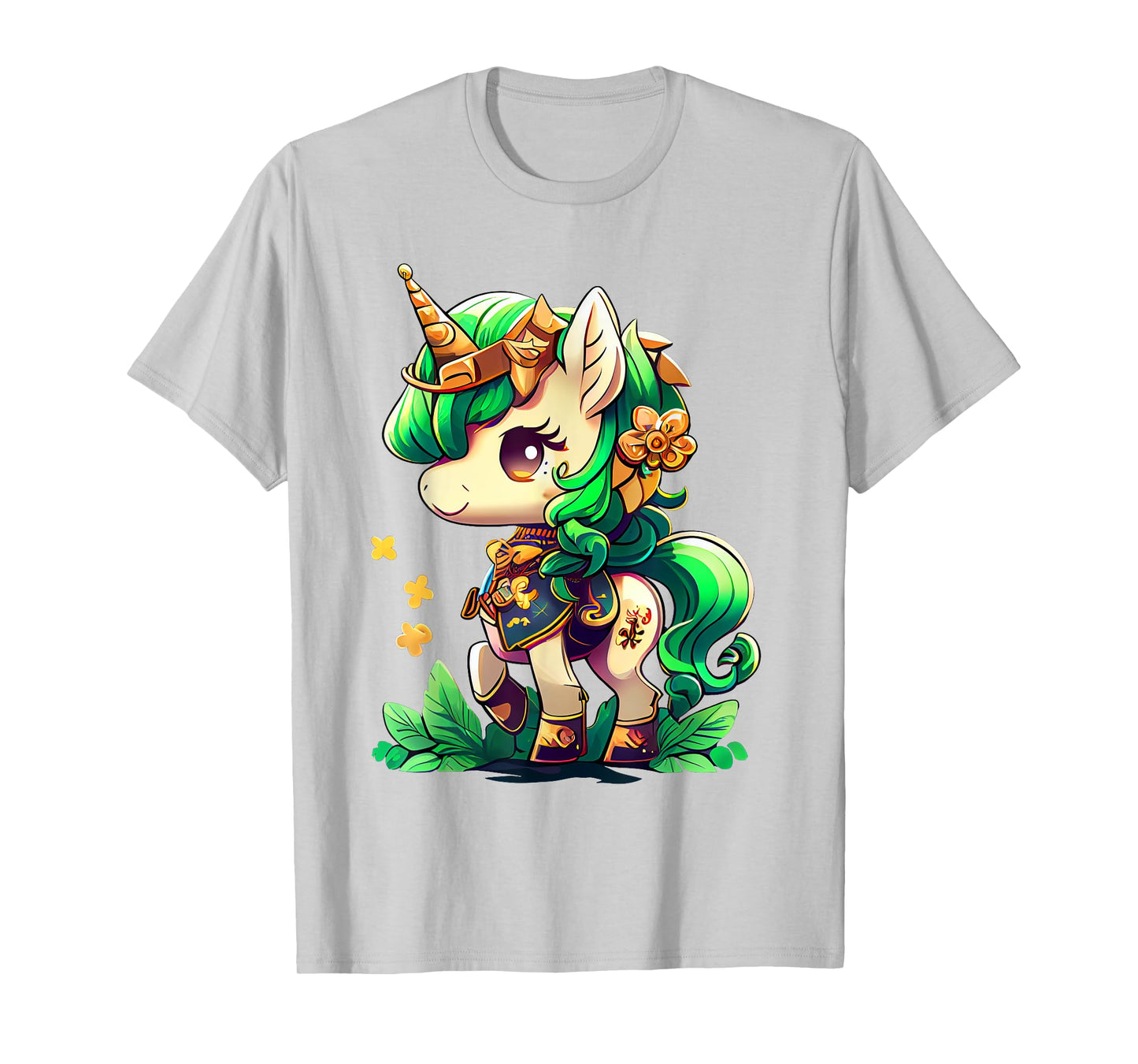 Cute Unicorn Leprecorn St Patrick Day Lucky Irish Girls Kids T-Shirt