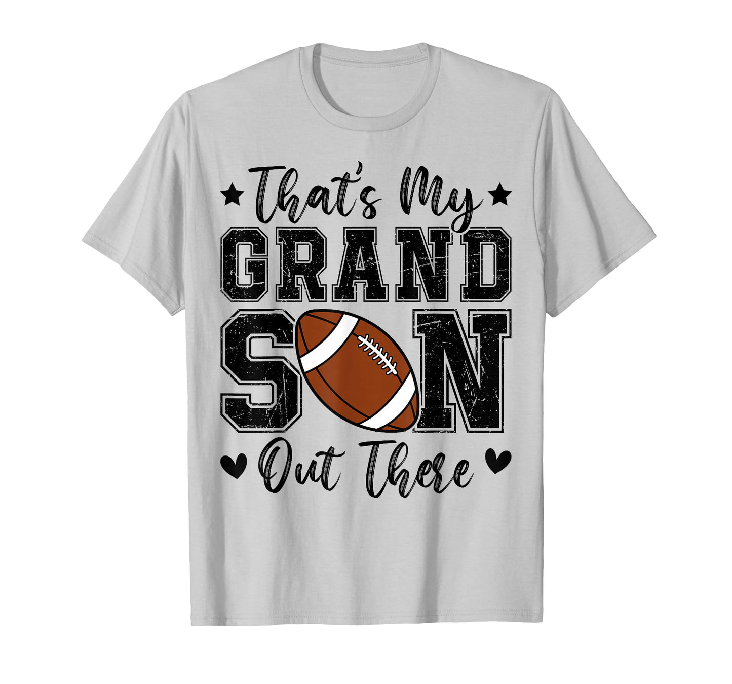 That's My Grandson Out There Funny Football Grandma T-Shirt