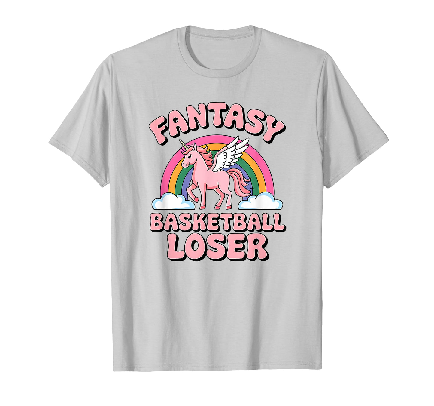 Fantasy Basketball Loser Unicorn Shirt For Bad Players T-Shirt