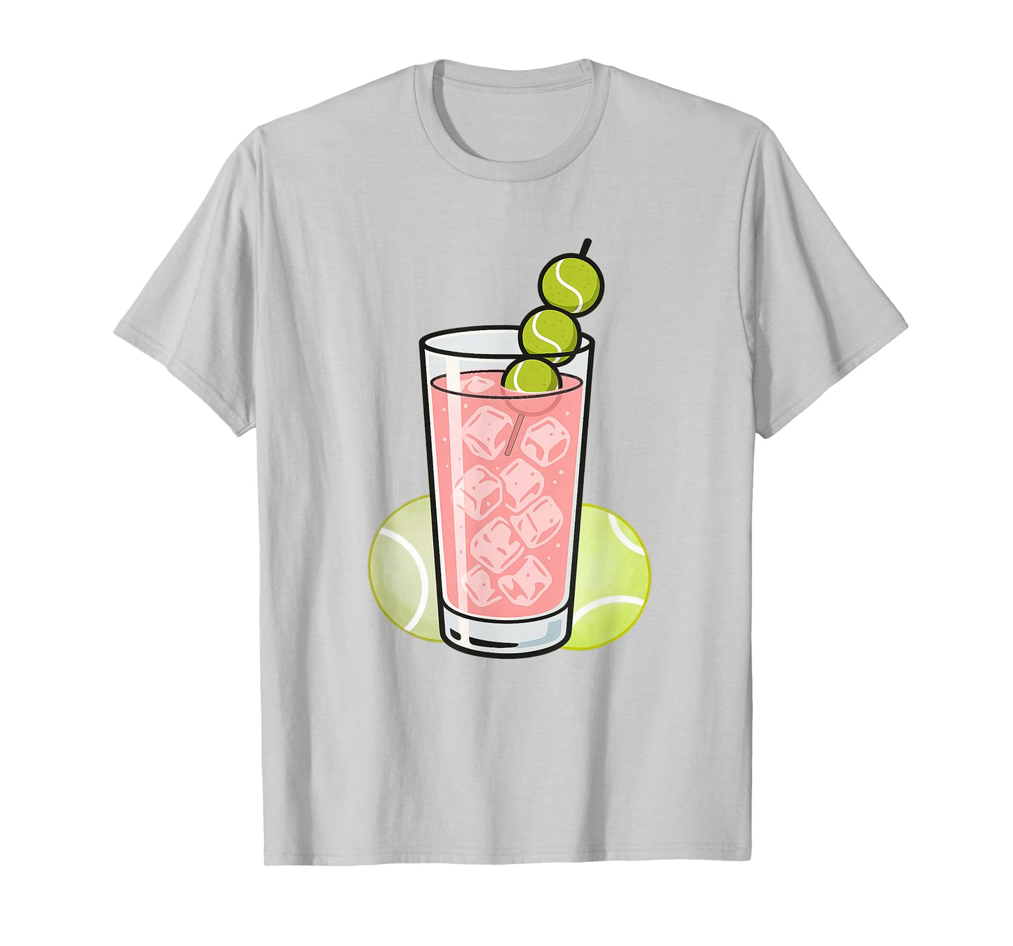 Pink Honey Deuce Cocktail Tennis Balls T-Shirt
