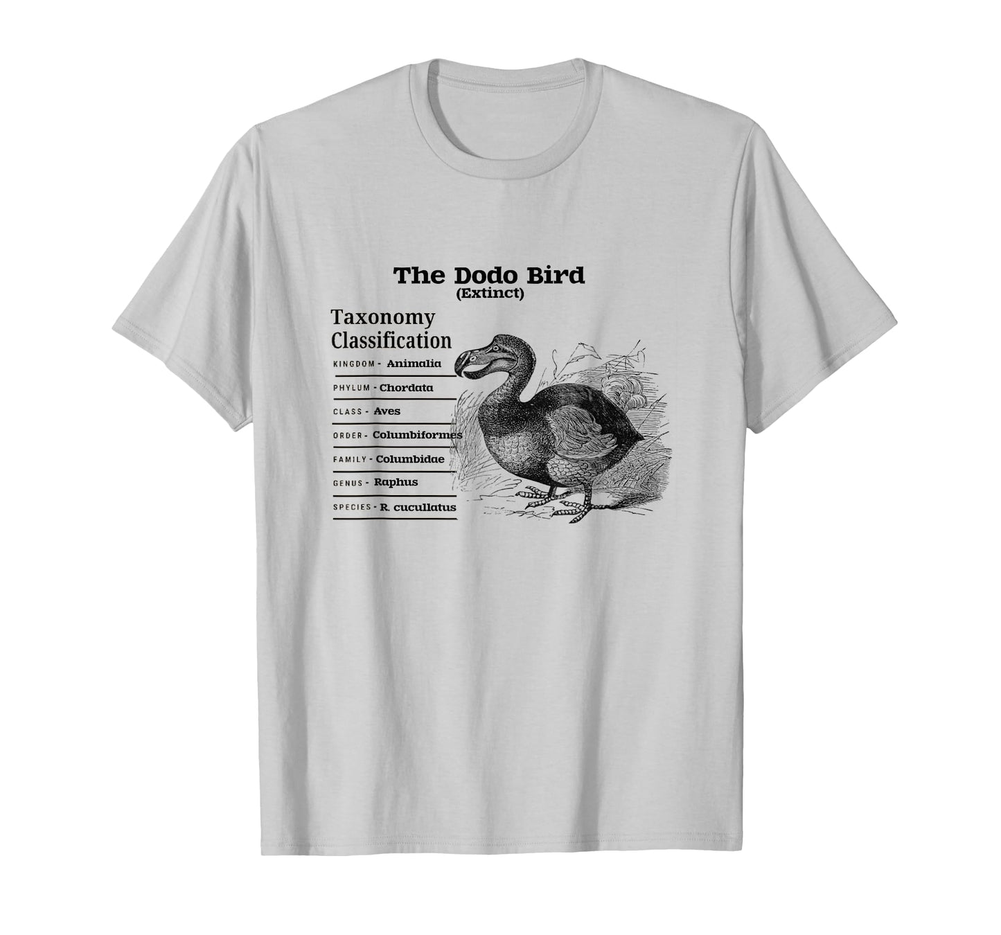 The Dodo Bird Taxonomy Classification T-Shirt