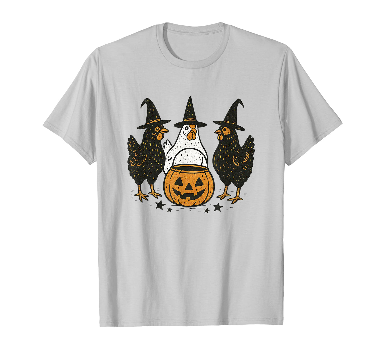 Witch Chickens Funny Halloween Costume Graphic T-Shirt