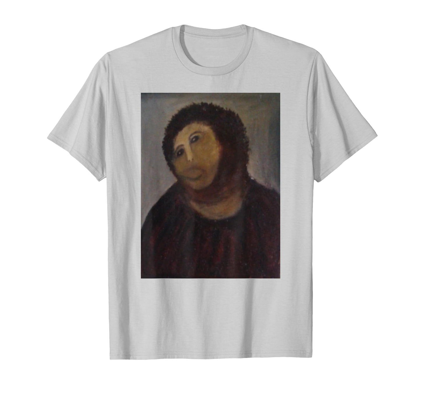 Monkey Jesus Painting Ruined Christ Fresco Botched Art Meme T-Shirt