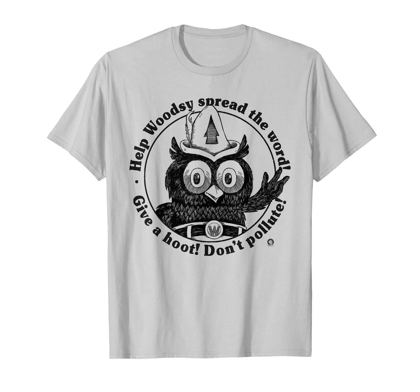 Woodsy Owl Give a Hoot Don't Pollute 70s Vintage T-Shirt