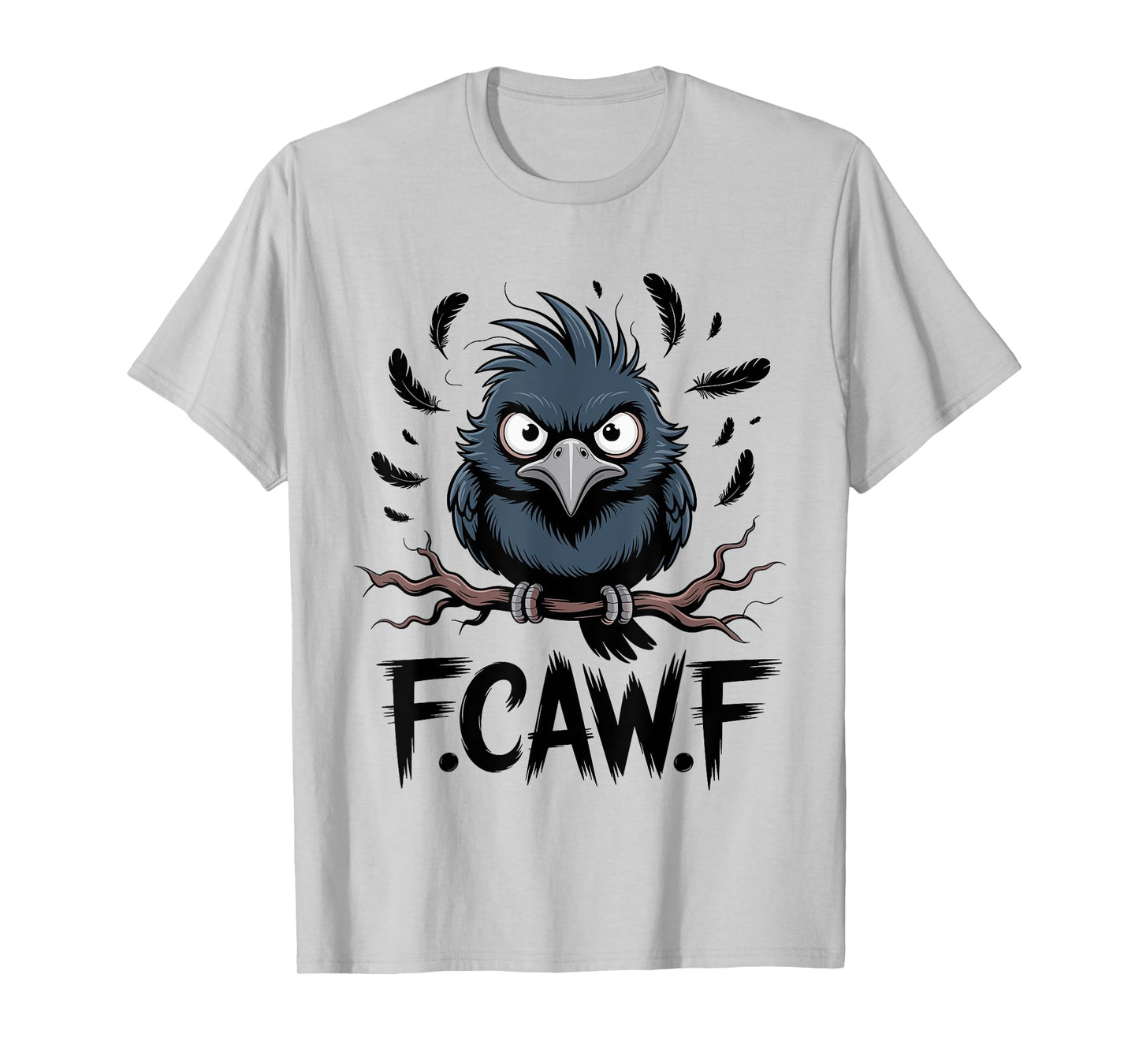 F-Caw-F Raven Moon Gothic Halloween, Black Crow Bird Lover T-Shirt