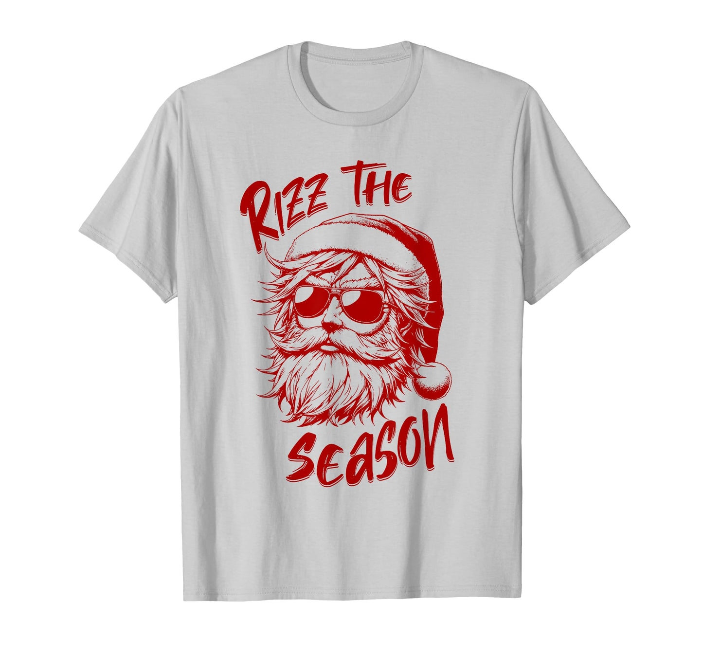 Rizz The Season Kids Teens Boys Anime Christmas Santa Claus T-Shirt