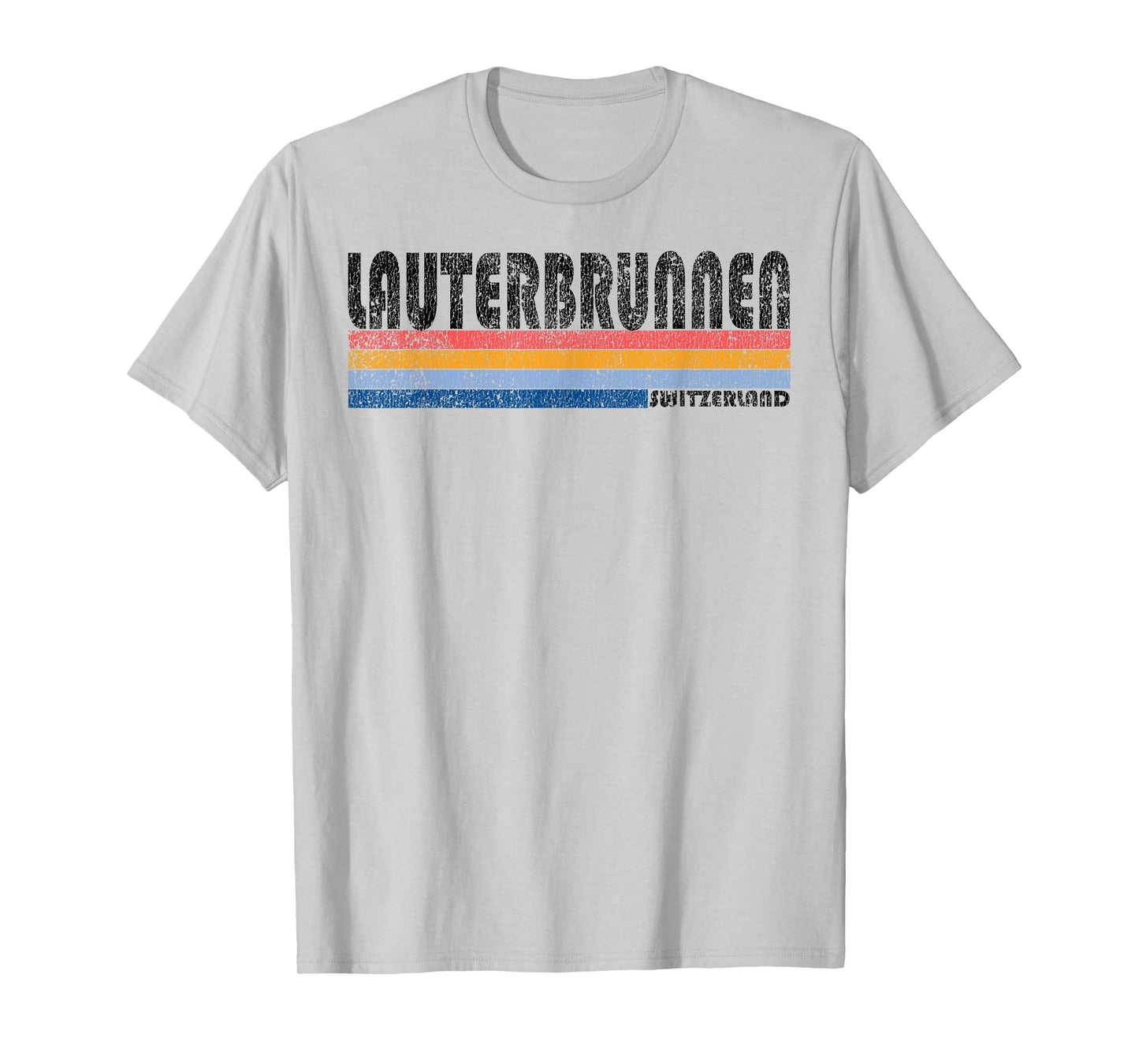 Vintage 1980s Style Lauterbrunnen Switzerland T Shirt T-Shirt