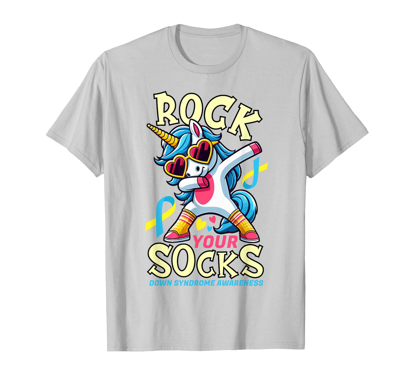 Rock Your Socks Down Syndrome Awareness Day Unicorn WDSD T-Shirt